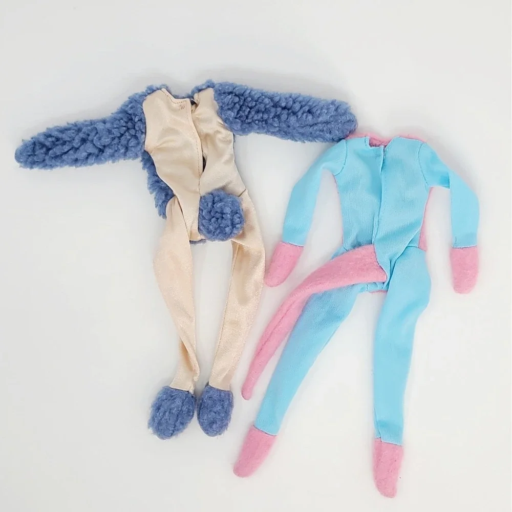 VALUE BUNDLE: 2 Vintage Broadway CATS Musical Cat Bodysuits 11 In‎ Fashion Doll